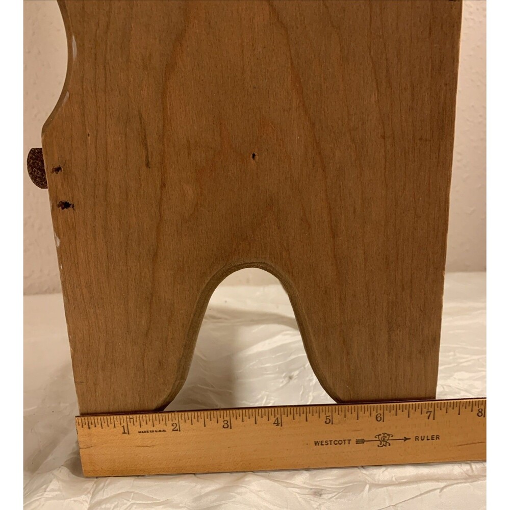 Vintage Country Wooden Chair Bench Doll Or Plant Stand Rustic 19” - Picture 9 of 14
